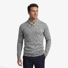 Men's lightweight sweatshirt featuring breathable fabric, mock neck button collar, and versatile design, perfect for casual and active wear. 3