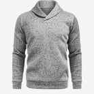 Men's lightweight sweatshirt featuring breathable fabric, mock neck button collar, and versatile design, perfect for casual and active wear. 4