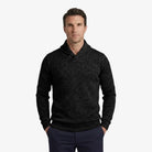 Men's lightweight sweatshirt featuring breathable fabric, mock neck button collar, and versatile design, perfect for casual and active wear. 6