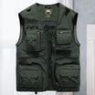 Men's lightweight polyester vest featuring a breathable mesh back and multi-pocket design, ideal for outdoor activities such as hiking, camping, and fishing. 10