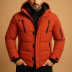 Men's winter jacket featuring a thick padded design and durable zipper, perfect for outdoor activities in cold weather. 3