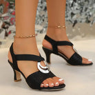 Orthopedic high heel sandals featuring cushioned support and an elegant stable design, perfect for all-day comfort and style. 4