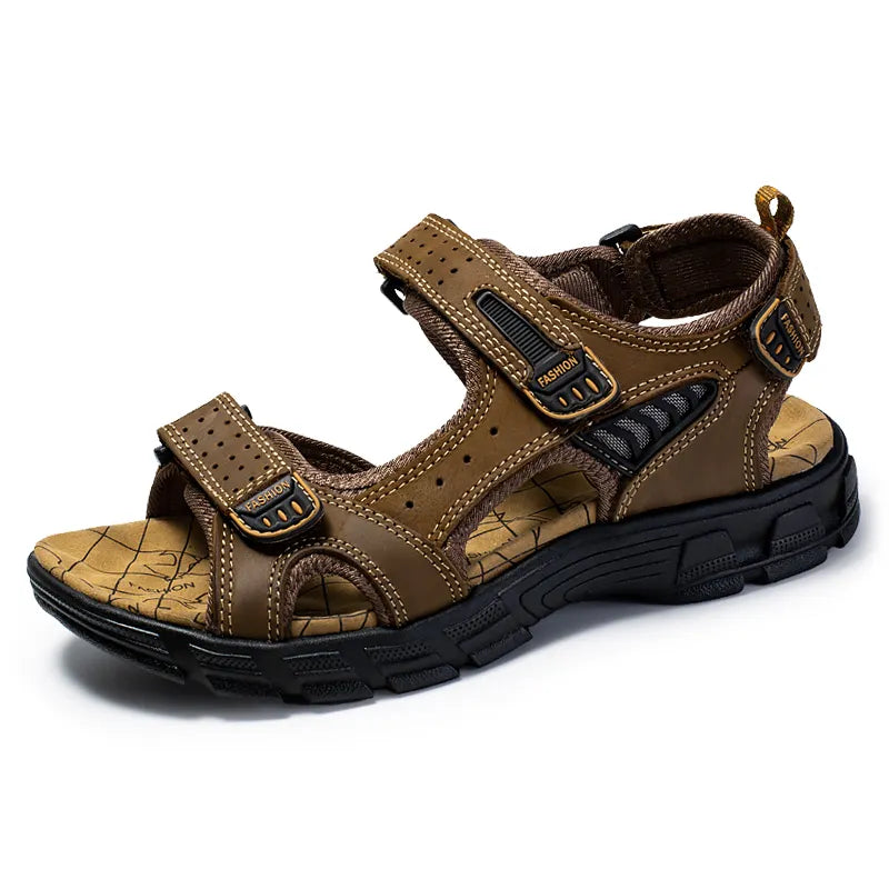 Orthopedic sandals featuring adjustable Velcro closure and a non-slip outsole, designed for ergonomic support for both men and women. 4