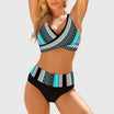 Plus size bikini swimsuit set featuring a supportive shaping silhouette and vibrant patterns for women, perfect for enhancing curves and ensuring comfort at the beach or pool. 0