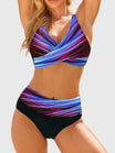 Plus size bikini swimsuit set featuring a supportive shaping silhouette and vibrant patterns for women, perfect for enhancing curves and ensuring comfort at the beach or pool. 4