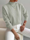 Roll neck jumper featuring a stylish turtleneck design, crafted from soft warm fabric, perfect for cozy autumn wear. 0