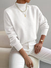 Roll neck jumper featuring a stylish turtleneck design, crafted from soft warm fabric, perfect for cozy autumn wear. 2