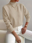 Roll neck jumper featuring a stylish turtleneck design, crafted from soft warm fabric, perfect for cozy autumn wear. 5