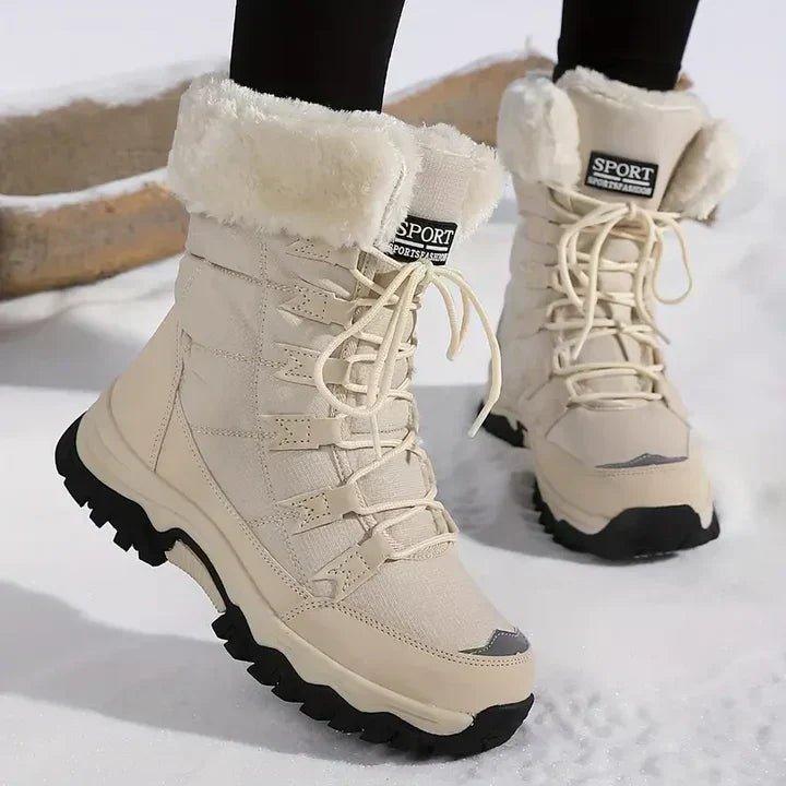 Waterproof winter boots featuring thermal insulation, slip-resistant soles, and a stylish design, perfect for cold and wet weather conditions. 0