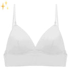 Women's backless bra featuring adjustable straps and a front hook closure, crafted from smooth nylon and spandex for ultimate comfort and support. 4