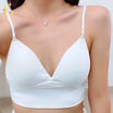 Women's backless bra featuring adjustable straps and a front hook closure, crafted from smooth nylon and spandex for ultimate comfort and support. 7
