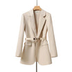 Women’s Blazer with Long Sleeves and Belt