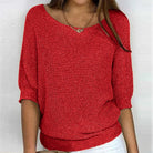 Women's knit sweater featuring a unique pattern, crafted from soft fabric for ultimate comfort and versatility, perfect for all seasons. 1
