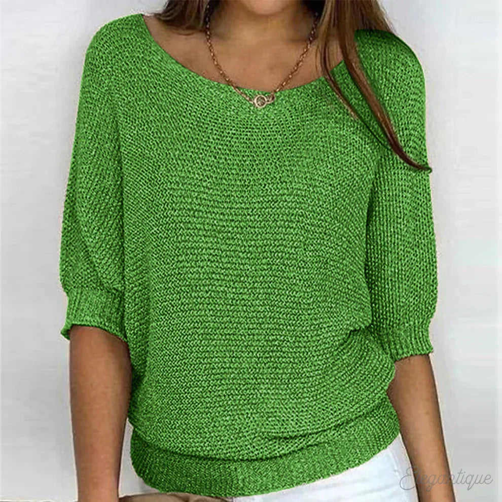 Women's knit sweater featuring a unique pattern, crafted from soft fabric for ultimate comfort and versatility, perfect for all seasons. 5
