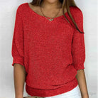 Women's knit sweater featuring a unique pattern, crafted from soft fabric for ultimate comfort and versatility, perfect for all seasons. 8