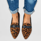 Women's loafers featuring a pointed suede design, comfortable flat sole, and elegant style, perfect for autumn footwear. 3