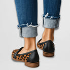 Women's loafers featuring a pointed suede design, comfortable flat sole, and elegant style, perfect for autumn footwear. 4