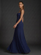 Women's Maxi Dress with Square Neckline and Ruched Bodice – Elegant Formal Dress for Weddings and Special Occasions 5