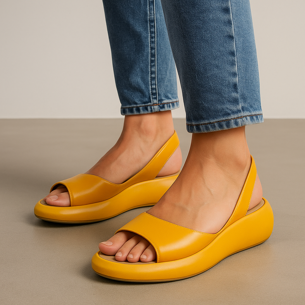 Women's sandals featuring a non-slip sole and cushioned footbed, designed for summer comfort with a lightweight open design. 2