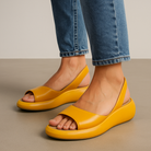 Women's sandals featuring a non-slip sole and cushioned footbed, designed for summer comfort with a lightweight open design. 2