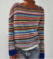 Women's relaxed fit sweater with crew neck, featuring a soft fabric ideal for both casual and office wear, available in versatile colors. 4