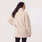 Women's Teddy Fleece Jacket featuring a two-way zip and high collar, designed for a relaxed fit and ultimate comfort, perfect for cozy layering during colder months 3