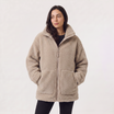 Women's Teddy Fleece Jacket featuring a two-way zip and high collar, designed for a relaxed fit and ultimate comfort, perfect for cozy layering during colder months 5
