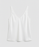 Elegant women's camisole top featuring a V-neckline and wide straps, crafted from luxurious satin fabric for a relaxed fit, perfect for layering or wearing alone 6