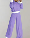 Womens loungewear set featuring a stylish hoodie and comfortable joggers, perfect for cozy casual wear in a modern design. 1