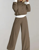 Womens loungewear set featuring a stylish hoodie and comfortable joggers, perfect for cozy casual wear in a modern design. 4