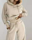Womens loungewear set featuring a stylish hoodie and comfortable joggers, perfect for cozy casual wear in a modern design. 5