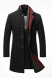 Elegant wool blend overcoat featuring a modern design, perfect for stylish warmth and insulation during cold weather. 2