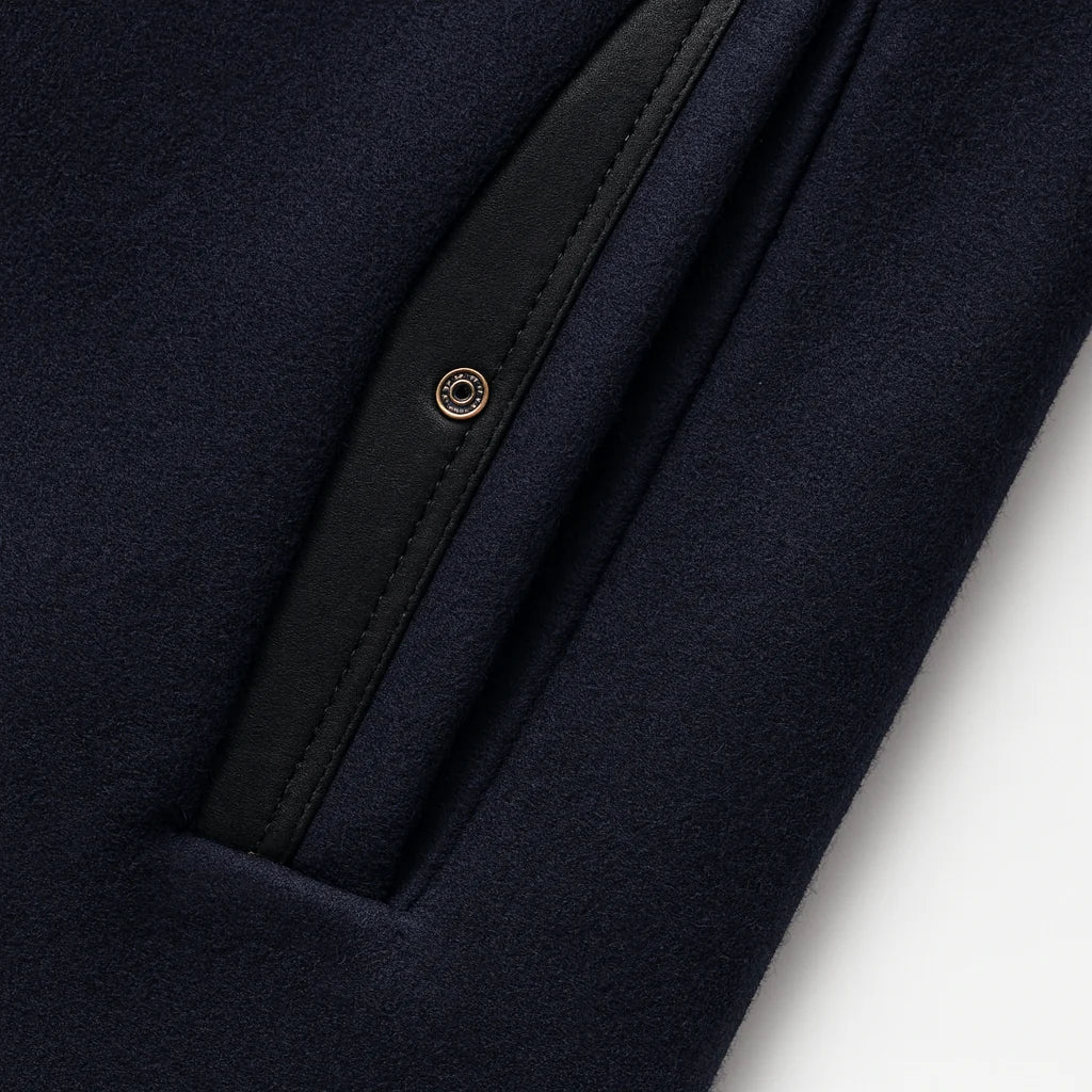 Elegant wool blend overcoat featuring a modern design, perfect for stylish warmth and insulation during cold weather. 8